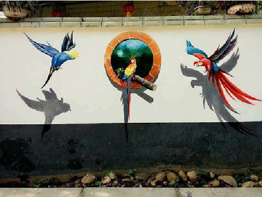  临颍视觉错位-3D墙绘设计