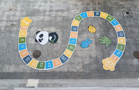  临颍地面游戏彩绘